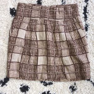 Banana Republic Tribal Linen Mini Skirt